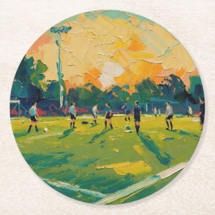Dessous De Verre Rond Art du football (#2)