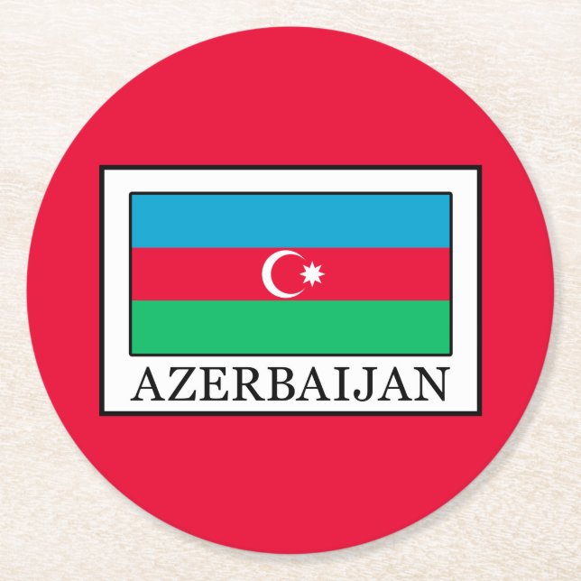Dessous De Verre Rond Azerbaïdjan (Devant)