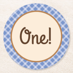 Dessous De Verre Rond Baby shower Cowboy