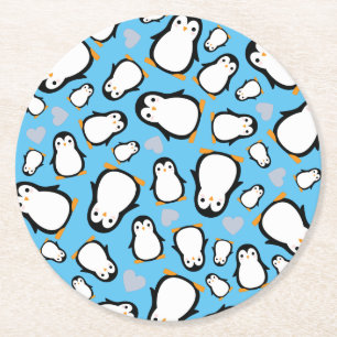 Dessous De Verre Rond Baby shower français de Bulldog Frenchie Blue