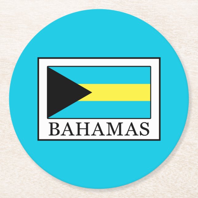 Dessous De Verre Rond Bahamas (Devant)