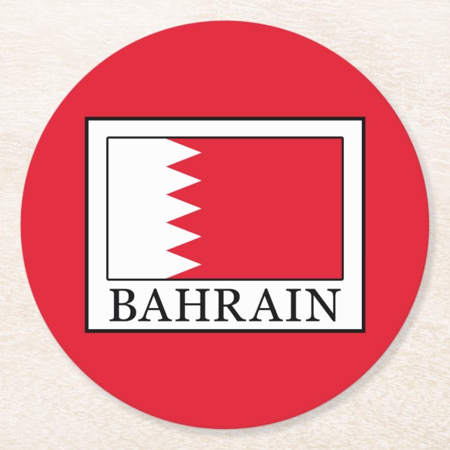 Dessous De Verre Rond Bahreïn (Devant)