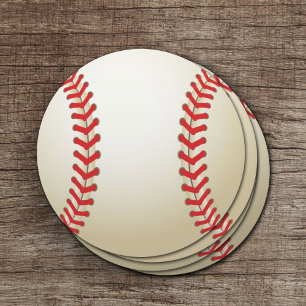 Dessous De Verre Rond Bal À Thème De Baseball