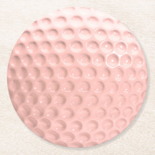 Dessous De Verre Rond Balle de golf rose sport