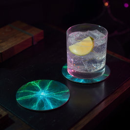 Dessous De Verre Rond Balle de plasma