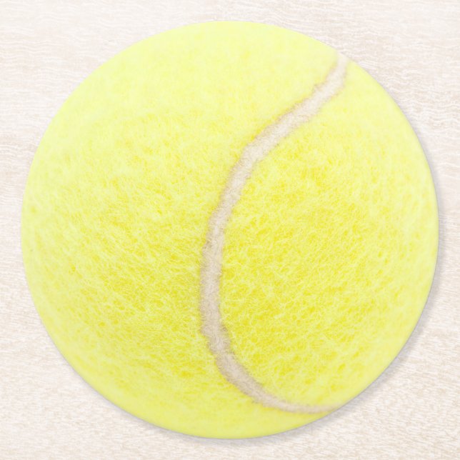 Dessous De Verre Rond Balle de tennis (Devant)