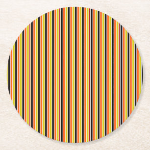 Dessous De Verre Rond Bandes d'Halloween