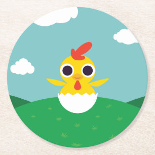 Dessous De Verre Rond Bandit le poussin