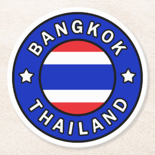 Dessous De Verre Rond Bangkok Thaïlande