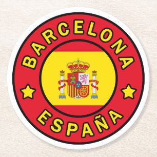Dessous De Verre Rond Barcelone Espagne