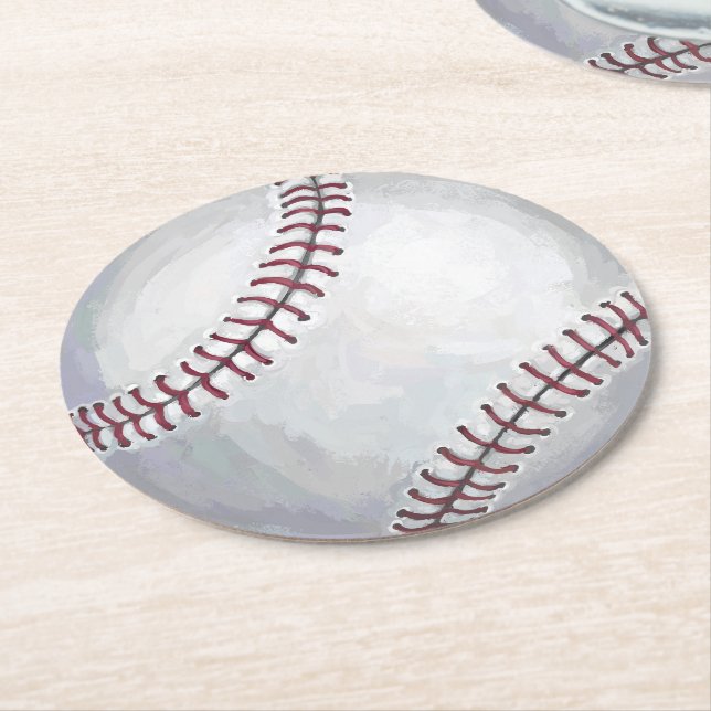 Dessous De Verre Rond Base-ball (Incliné)