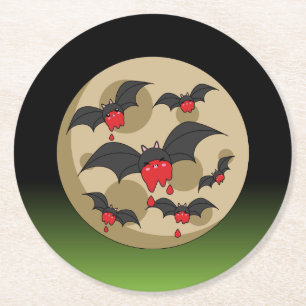 Dessous De Verre Rond Battes Vampire de Ketchup