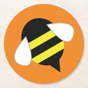 Dessous De Verre Rond Bee Day Cute Kid's Birthday