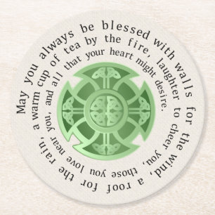 Dessous De Verre Rond Bénédiction du jour de St Patrick