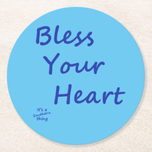 Dessous De Verre Rond Bénissez votre coeur