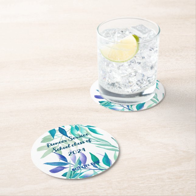 Dessous De Verre Rond Best Life Ever - Pioneer School  (En situation)
