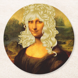 Dessous De Verre Rond Blonde Mona Lisa