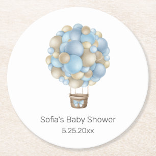 Dessous De Verre Rond Blue Hot