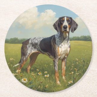 Dessous De Verre Rond Bluetick Coonhound