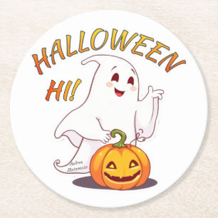 Dessous De Verre Rond Bonjour ! Halloween