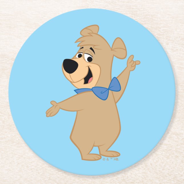 Dessous De Verre Rond Boo Boo Bear Armoiries Large (Devant)