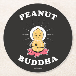 Dessous De Verre Rond Bouddha d'arachide