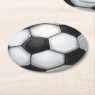 Dessous De Verre Rond Boule de football