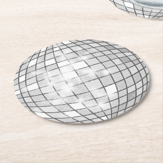 Dessous De Verre Rond Boule Disco (Incliné)