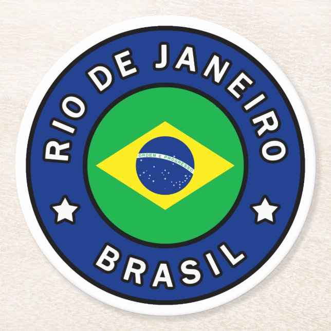 Dessous De Verre Rond Brésil de Rio de Janeiro (Devant)