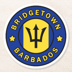Dessous De Verre Rond Bridgetown Barbade