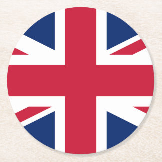Dessous De Verre Rond BRITISH FLAG, Union Jack beer mat,