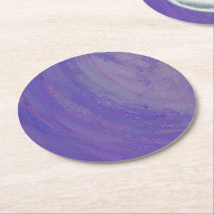 Dessous De Verre Rond Broche à bleuets