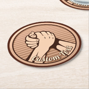 Dessous De Verre Rond Bronze