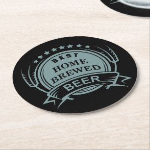 Dessous De Verre Rond Budget du thème de la bière rétro