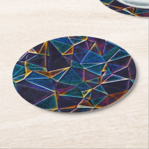 Dessous De Verre Rond Bulles cassées