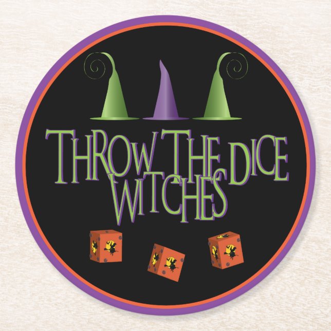 Dessous De Verre Rond Bunco Lance Le Dice (Devant)