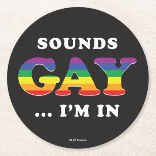 Dessous De Verre Rond Ça Semble Gay... Je suis dans