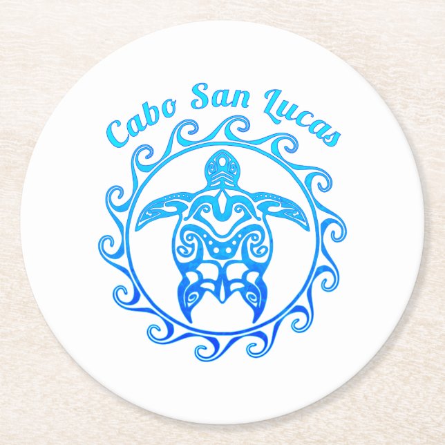 Dessous De Verre Rond Cabo San Lucas (Devant)