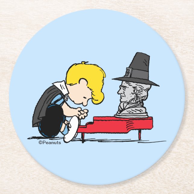 Dessous De Verre Rond cacahuètes | Schroeder Pilgrim (Devant)
