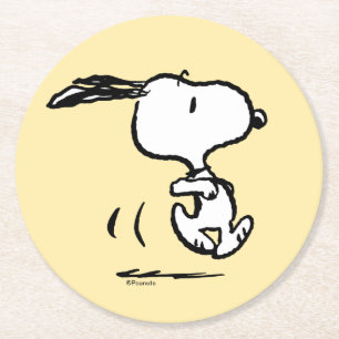 Dessous De Verre Rond cacahuètes Snoopy Running
