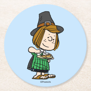 Dessous De Verre Rond cacahuètes   Thanksgiving Pepperment Patty