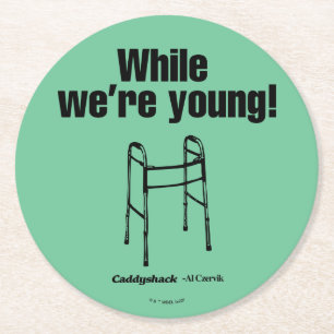 Dessous De Verre Rond Caddyshack   Pendant que nous sommes jeunes!