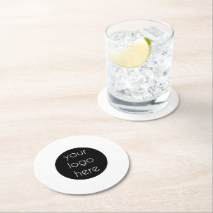 Dessous De Verre Rond Cadeaux clients du logo de l'entreprise promotionn