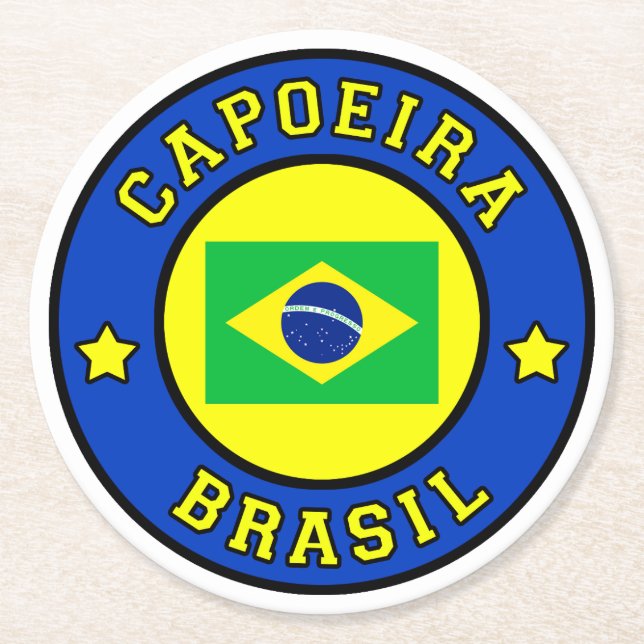 Dessous De Verre Rond Capoeira Brasil (Devant)