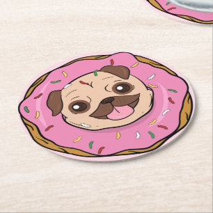 Dessous De Verre Rond Carlin à Donut