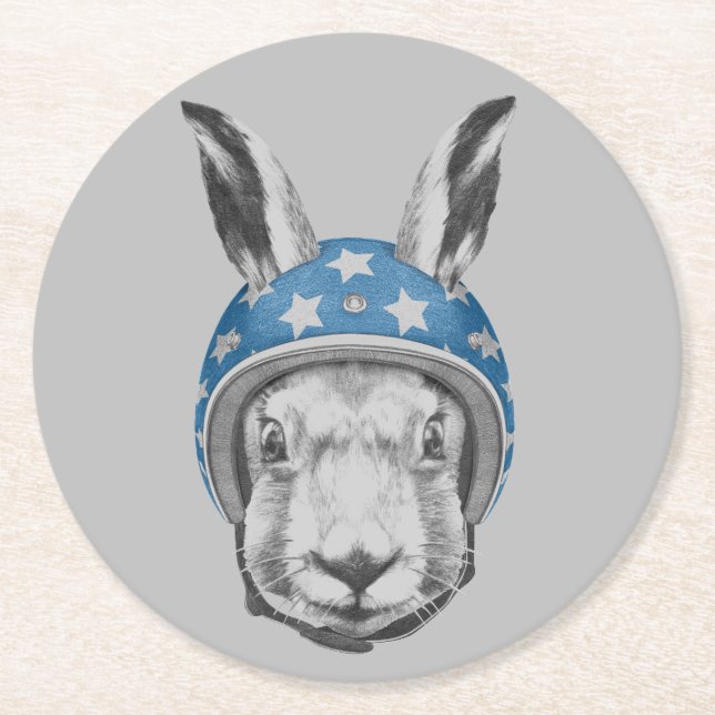 Dessous De Verre Rond Casse-cou de lapin (Devant)