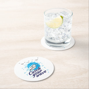 Dessous De Verre Rond Catch Your Wave