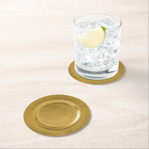 Dessous De Verre Rond Chargeur d'or