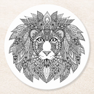Dessous De Verre Rond Chef inspiré 4 de lion