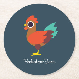 Dessous De Verre Rond Chester le coq